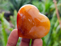 Polished Carnelian Agate Gemstone Hearts x 20 From Madagascar