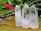 Polished Clear Quartz Crystals x 12 From Madagascar - Toprock Gemstones and Minerals 