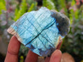 Polished On One Side Labradorite x 12 From Tulear, Madagascar - Toprock Gemstones and Minerals 