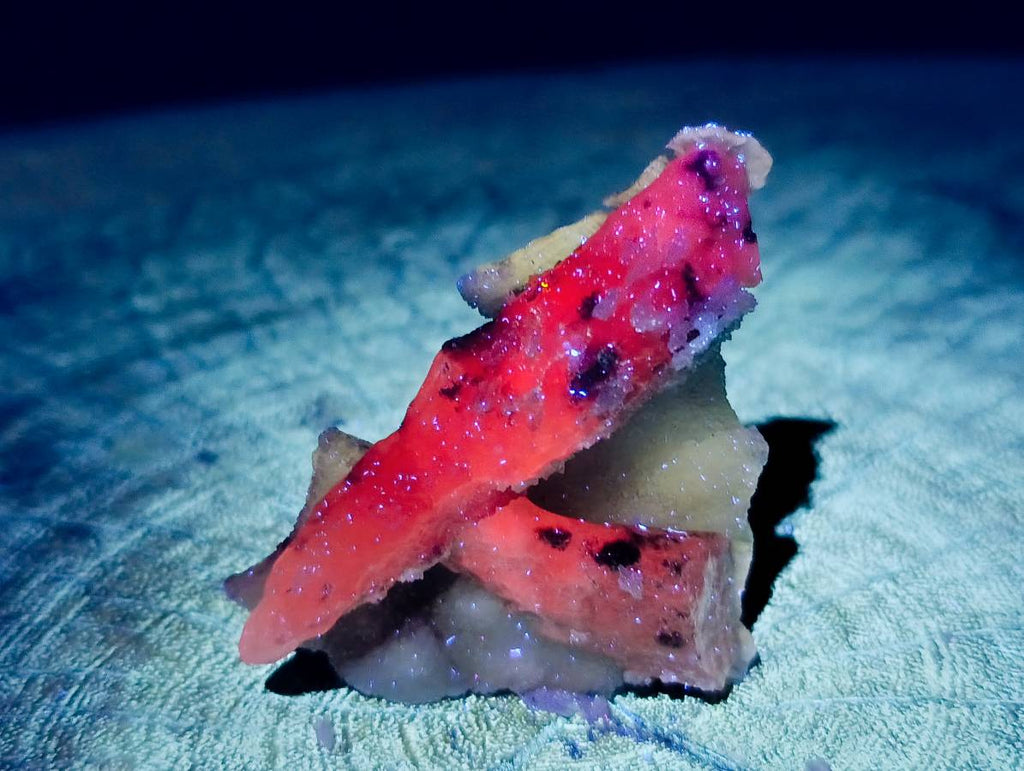 Natural Drusy Quartz Coated Calcite Pseudomorph Specimens x 12 From Alberts Mountain, Lesotho - Toprock Gemstones and Minerals 