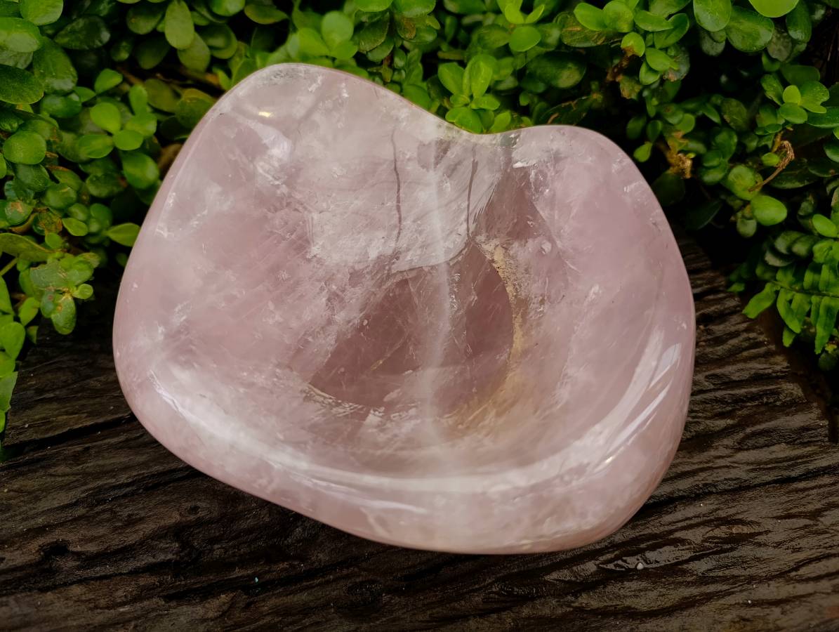 Polished Rose Quartz Bowl x 1 From Madagascar - Toprock Gemstones and Minerals 