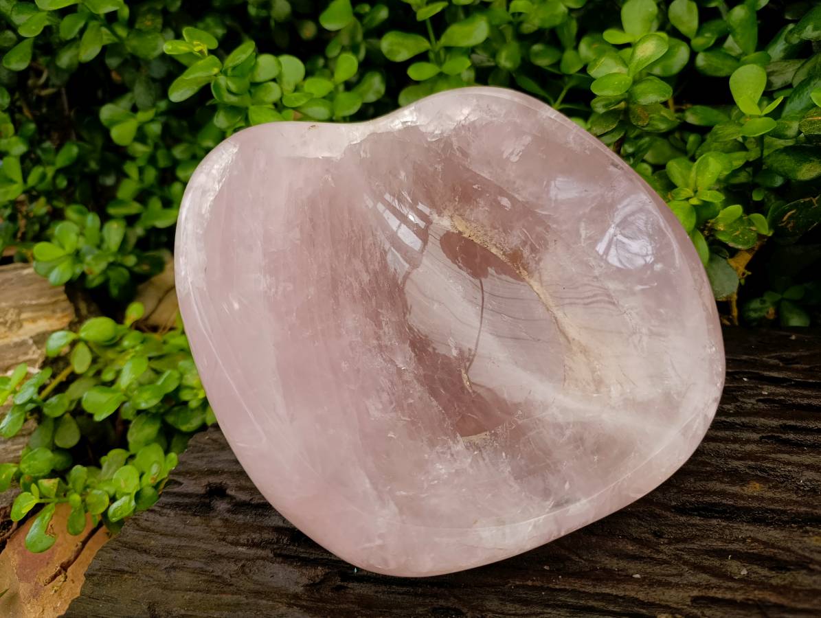 Polished Rose Quartz Bowl x 1 From Madagascar - Toprock Gemstones and Minerals 