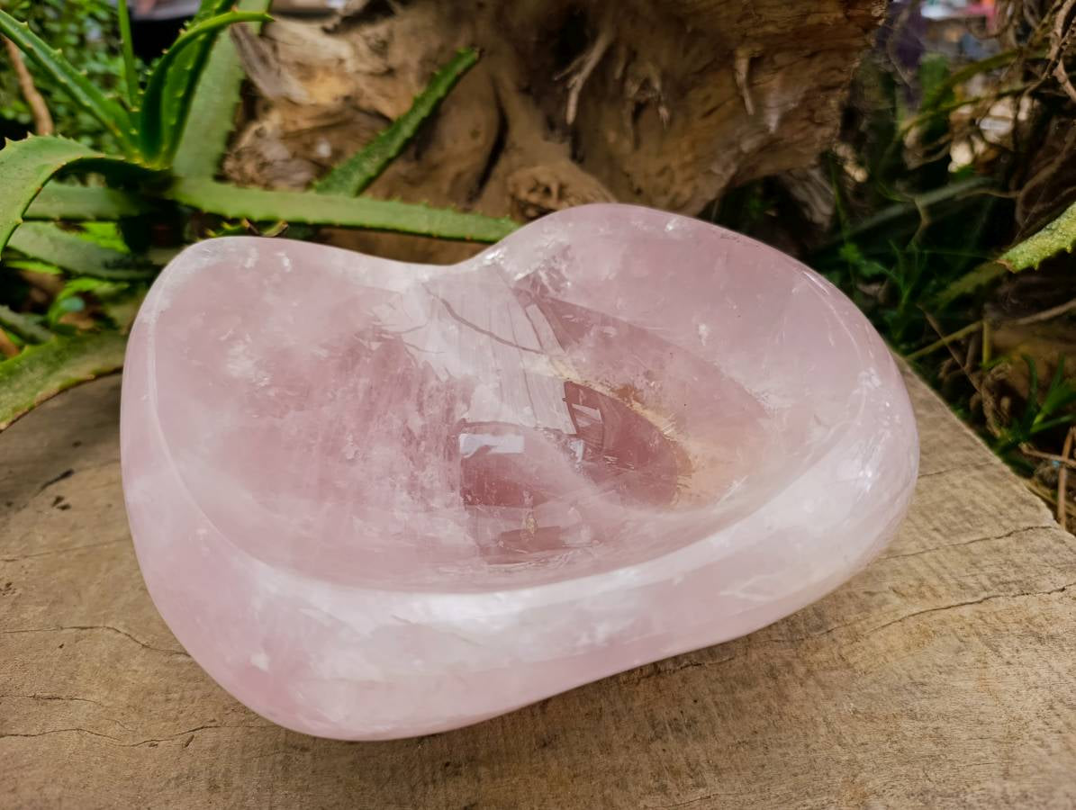 Polished Rose Quartz Bowl x 1 From Madagascar - Toprock Gemstones and Minerals 