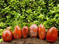 Polished Red Jasper Standing Free Forms x 6 From Madagascar