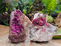 Natural Salrose Cobaltion Dolomite with Ball Malachite & Chrysocolla Specimens x 6 From Kakanda, Congo