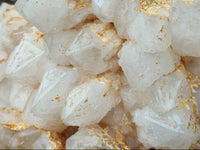 Natural Etched Window Candle Quartz Clusters x 1 From Ansirabe, Madagascar