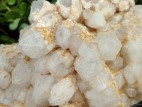 Natural Etched Window Candle Quartz Clusters x 1 From Ansirabe, Madagascar