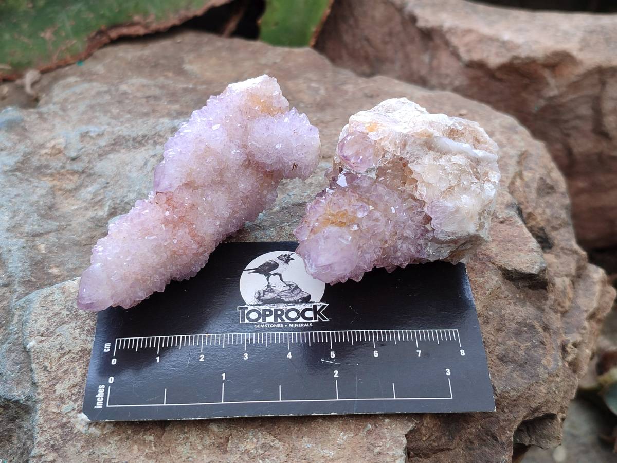 Natural Amethyst Spirit Quartz And Ametrine Clusters x 12 From Boekenhouthoek, South Africa - Toprock Gemstones and Minerals 