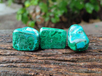 Polished Malacolla Free Forms x 35 From Kulukuluku, Congo