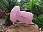 Polished Rose Quartz Mushrooms x 3 From Madagascar - Toprock Gemstones and Minerals 