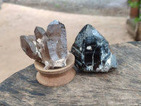 Natural Smokey Quartz Crystals x 6 From Mulanje, Malawi