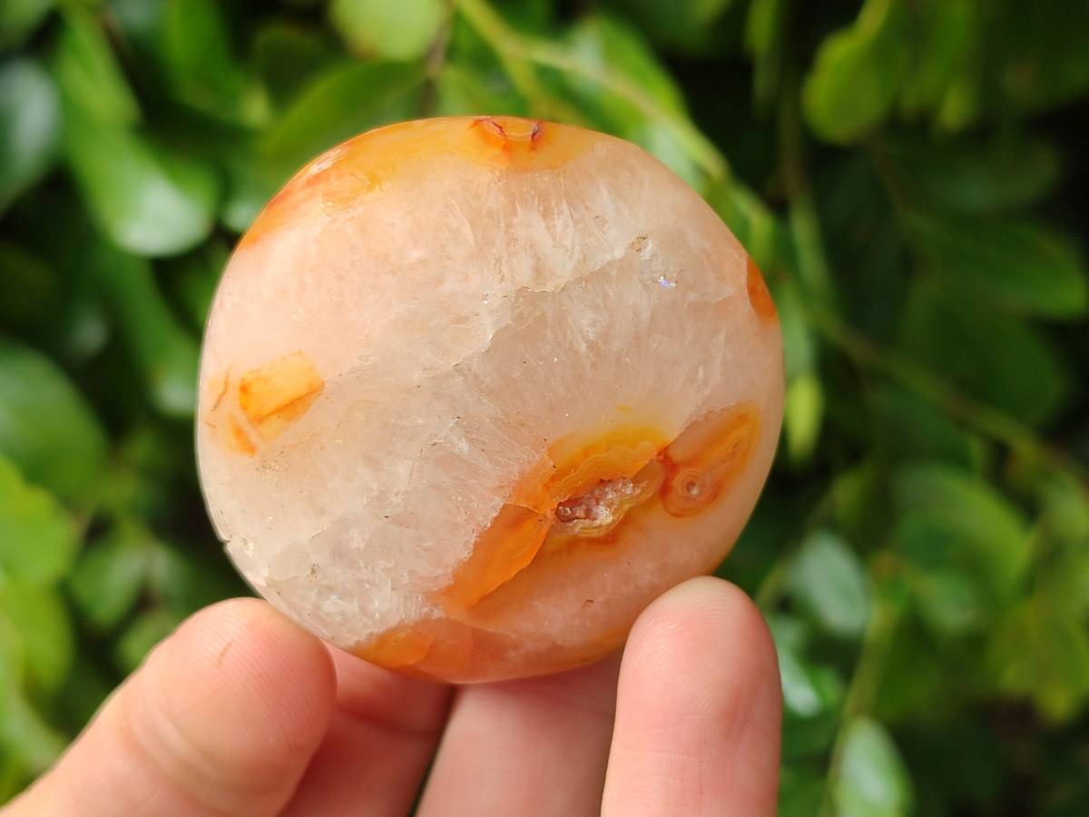 Polished Carnelian Agate Gemstone Galets x 20 From Madagascar - Toprock Gemstones and Minerals 