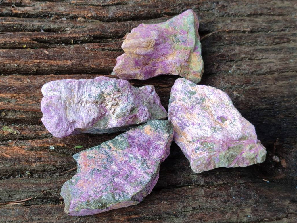 Natural Stichtite Cobbed Specimens x 35 From Barberton, South Africa - Toprock Gemstones and Minerals 