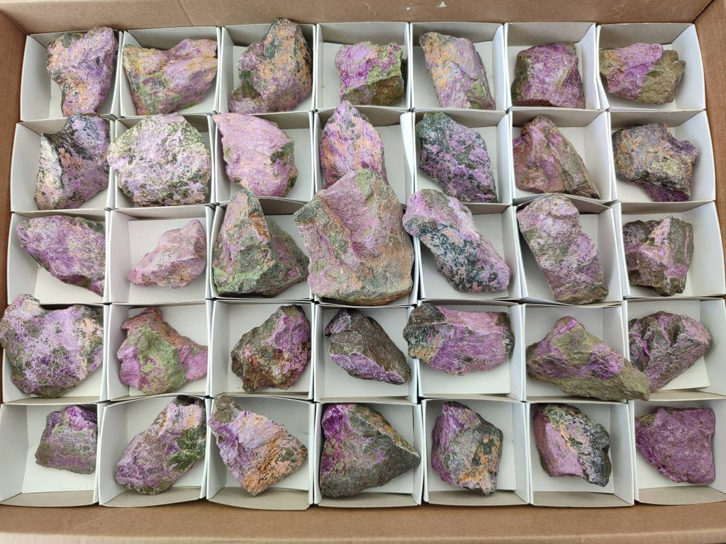 Natural Stichtite Cobbed Specimens x 35 From Barberton, South Africa - Toprock Gemstones and Minerals 