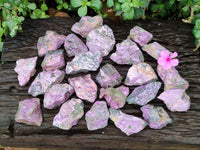 Natural Stichtite Cobbed Specimens x 35 From Barberton, South Africa