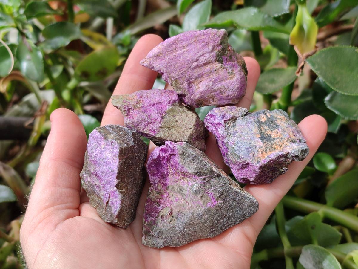 Natural Stichtite Cobbed Specimens x 35 From Barberton, South Africa - Toprock Gemstones and Minerals 