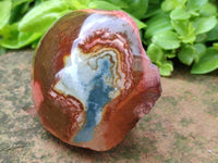 Polished On One Side Polychrome Jasper x 6 From NW Coast, Madagascar