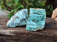 Natural Drusy Coated Chrysocolla Specimens x 6 From Likasi, Congo
