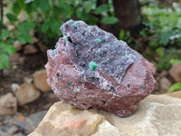 Natural Drusy Ball Malachite On Dolomite Matrix Specimens x 2 From Mindingi Mine, Kambove, Congo