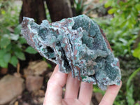 Natural Drusy Ball Malachite On Dolomite Matrix Specimens x 2 From Mindingi Mine, Kambove, Congo