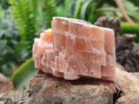 Natural Sunset Orange Calcite Specimens x 4 From Spitzkop, Namibia