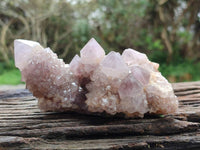 Natural Amethyst Spirit Quartz Clusters x 3 From Boekenhouthoek, South Africa