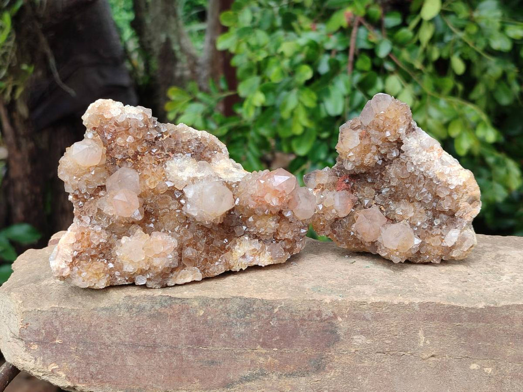 Natural Amethyst Spirit Quartz Clusters x 3 From Boekenhouthoek, South Africa - Toprock Gemstones and Minerals 