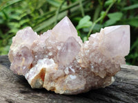 Natural Amethyst Spirit Quartz Clusters x 3 From Boekenhouthoek, South Africa
