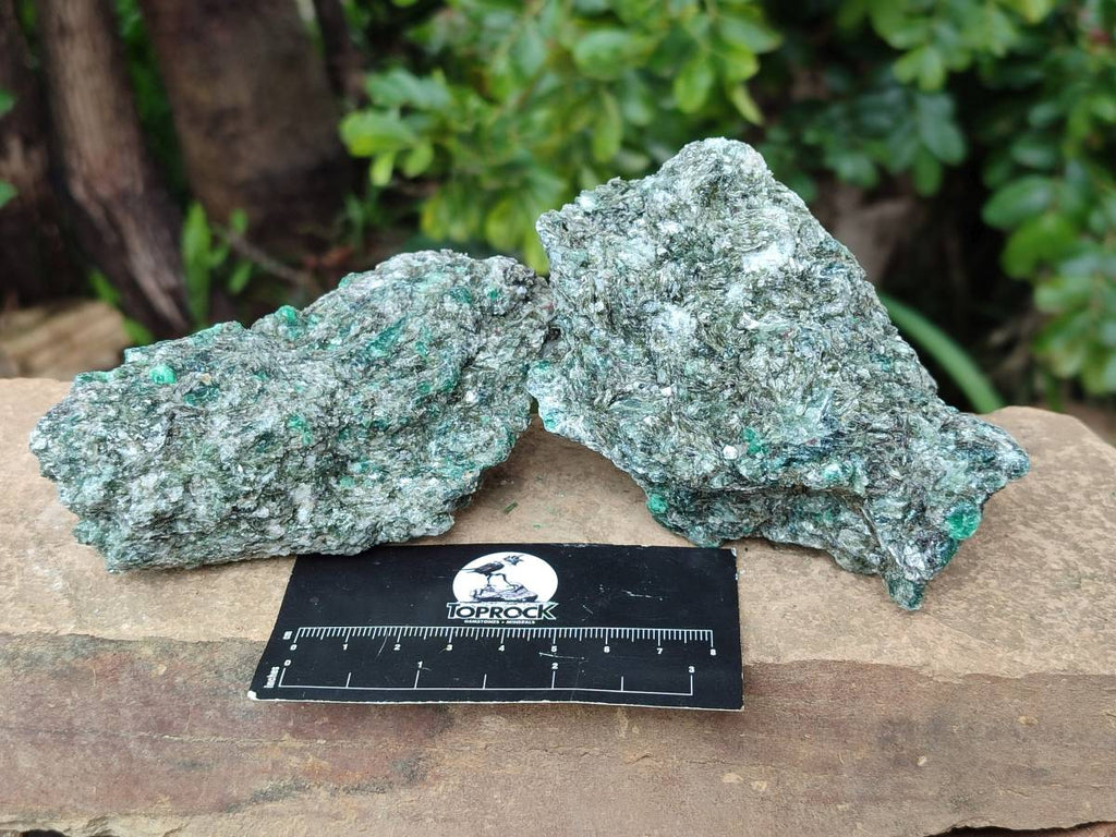 Natural Emerald Mica 'Mutokolite' Cobbed Specimens x 6 From Mutoko, Zimbabwe - Toprock Gemstones and Minerals 
