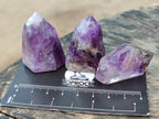 Polished Window Amethyst Crystals x 12 From Akansobe, Madagascar - Toprock Gemstones and Minerals 