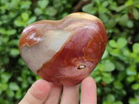 Polished Polychrome Jasper Hearts x 12 From NW Coast, Madagascar