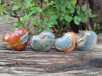 Polished Polychrome Jasper Hearts x 12 From NW Coast, Madagascar - Toprock Gemstones and Minerals 