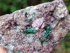 Natural Salrose Cobaltion Dolomite with Malachite Specimens x 6 From Kakanda, Congo - Toprock Gemstones and Minerals 