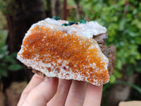 Natural Silky Ball Malachite and Drusy Quartz On Dolomite Matrix Specimens x 2 From Mindingi Mine, Kambove, Congo