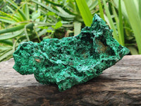 Natural Silky Malachite Specimens x 2 From Kasompe, Congo
