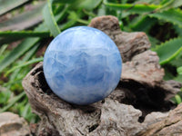Polished Blue Calcite Spheres x 4 From Madagascar