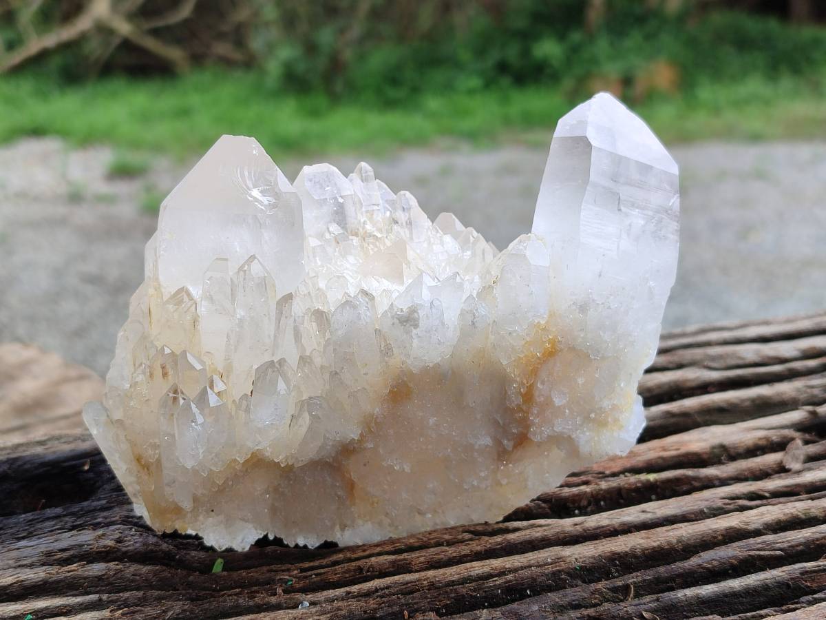 Natural Quartz Crystal Clusters x 4 From Madagascar - Toprock Gemstones and Minerals 