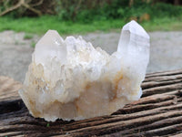 Natural Quartz Crystal Clusters x 4 From Madagascar