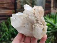 Natural Quartz Crystal Clusters x 4 From Madagascar