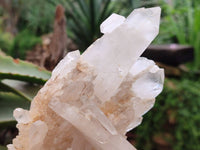 Natural Quartz Crystal Clusters x 4 From Madagascar