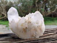 Natural Quartz Crystal Clusters x 4 From Madagascar