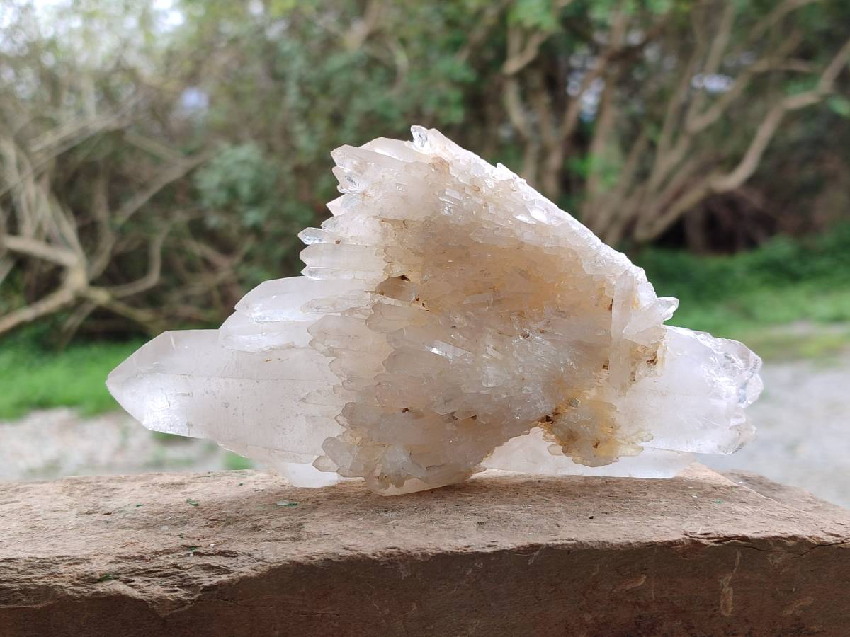 Natural Quartz Crystal Clusters x 4 From Madagascar - Toprock Gemstones and Minerals 