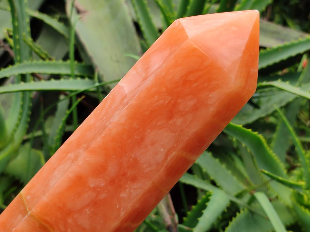 Polished Orange Twist Calcite Standing Tower x 1 From Maevantanana, Madagascar - Toprock Gemstones and Minerals 