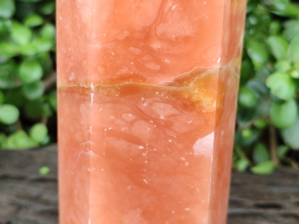 Polished Orange Twist Calcite Standing Tower x 1 From Maevantanana, Madagascar - Toprock Gemstones and Minerals 