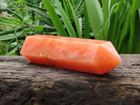 Polished Orange Twist Calcite Standing Tower x 1 From Maevantanana, Madagascar