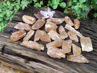 Natural Honey Aragonite Specimens x 74 From Namibia