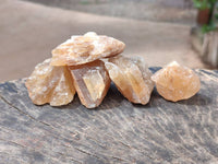 Natural Honey Aragonite Specimens x 74 From Namibia