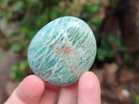 Polished Amazonite Palm Stones x 35 From Madagascar