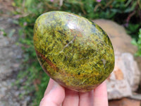 Polished Green Opal Standing Free Form x 3 From Betroka, Madagascar
