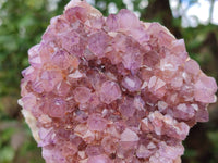 Natural Amethyst Spirit Quartz And Smokey Limonite Clusters x 2 From Boekenhouthoek, South Africa